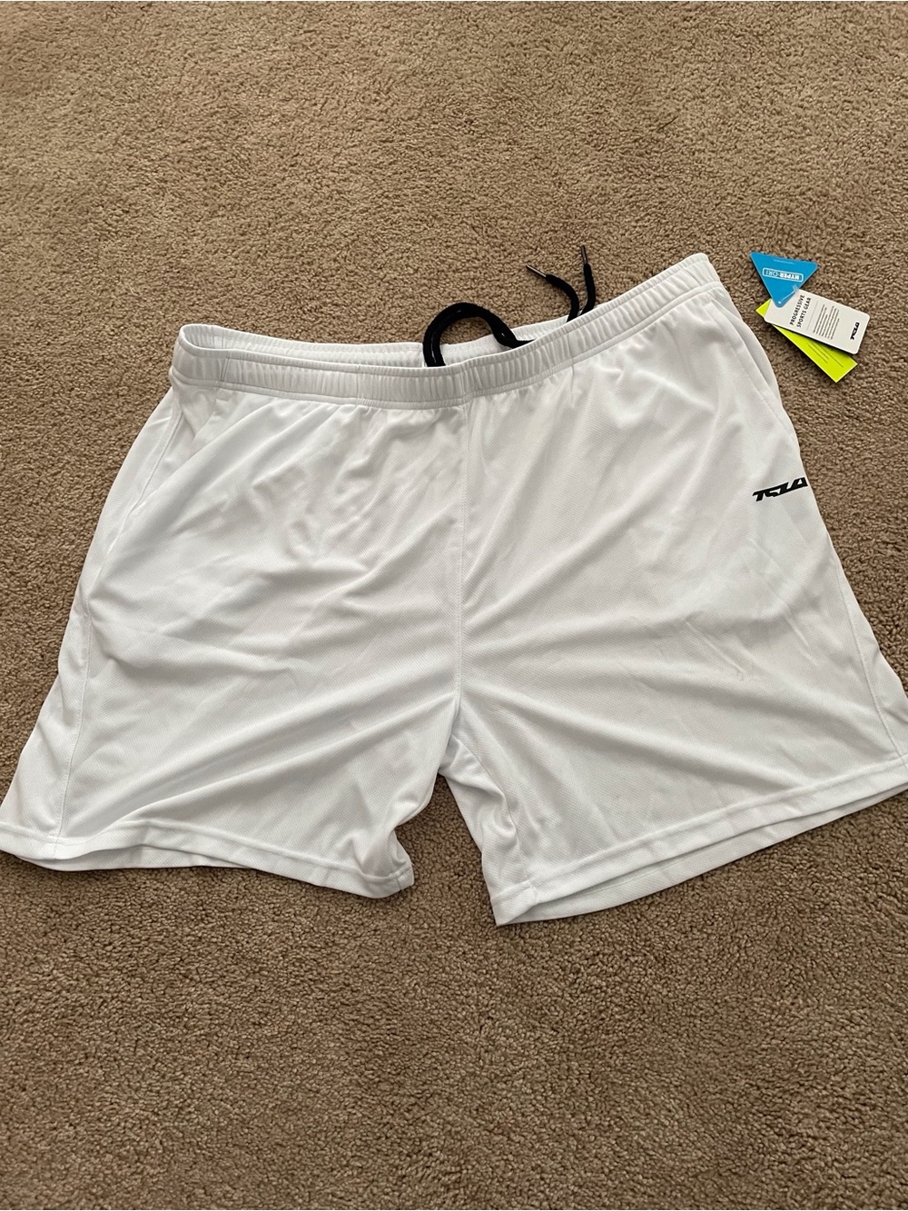 Men's White Athletic Training Shorts